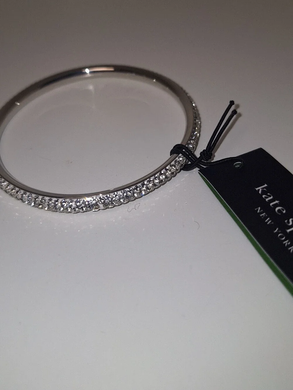 Kate Spade Razzle Dazzle Silver Bangle NWT - Picture 3 of 4